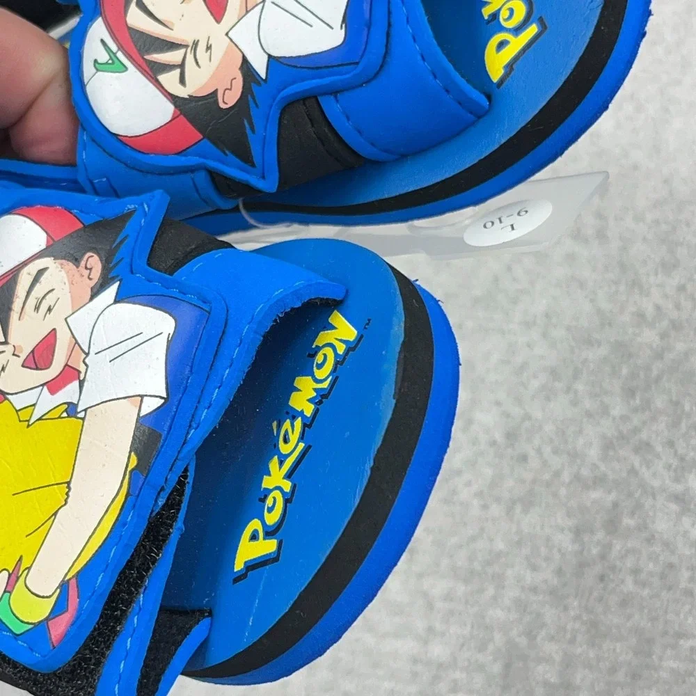 Vintage Pokemon Sandals Toddler Size Large 9-10 Pichachu Ash Deadstock Y2K 2000